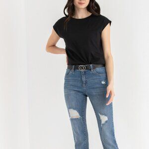 Rickis Extended Sleeve Tee in Black